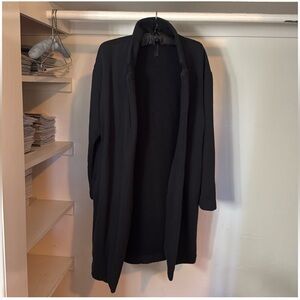 Vuori Restore Coat Fleece Sweatshirt Trench Jacket * Black * Sm/Med